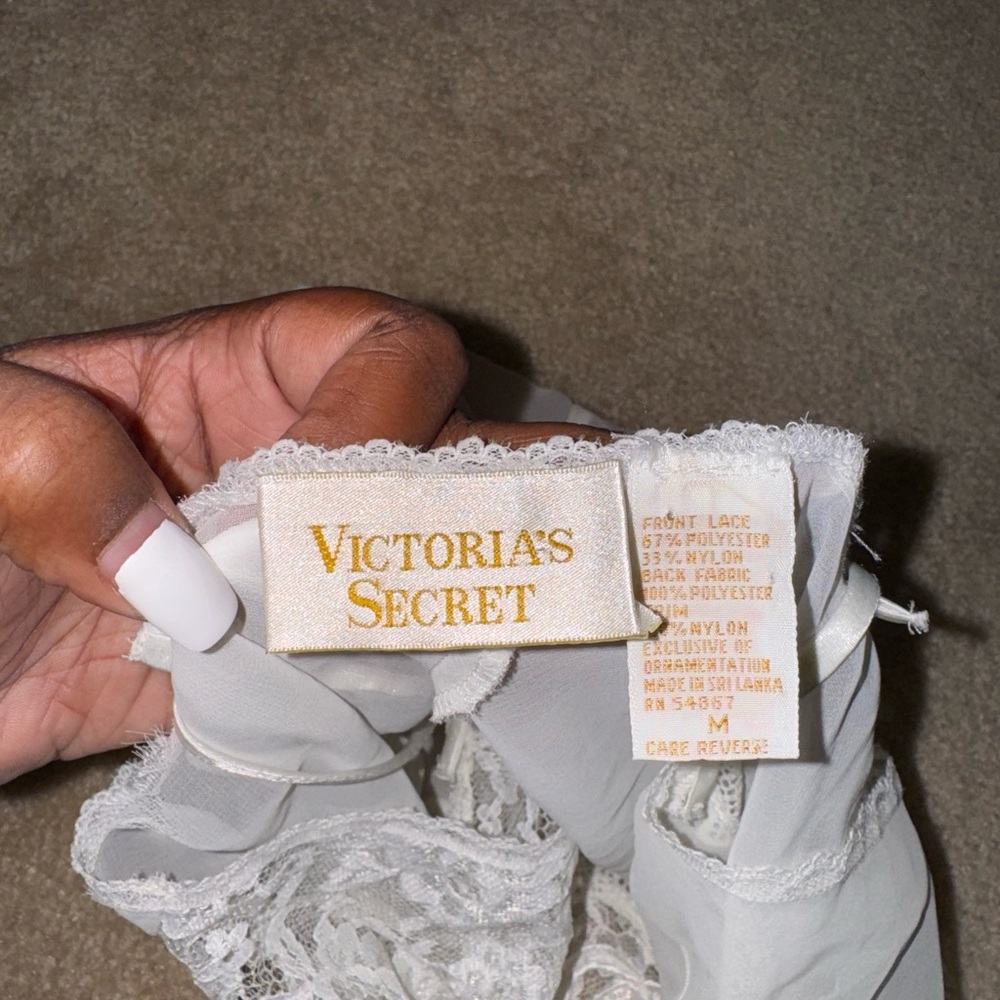 Vintage Victoria's Secret White Lace Lingerie - Picture 4 of 5